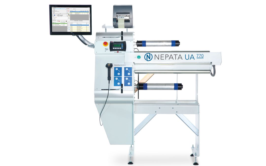 UA770 MÁQUINA REBOBINADORA Y CORTADORA