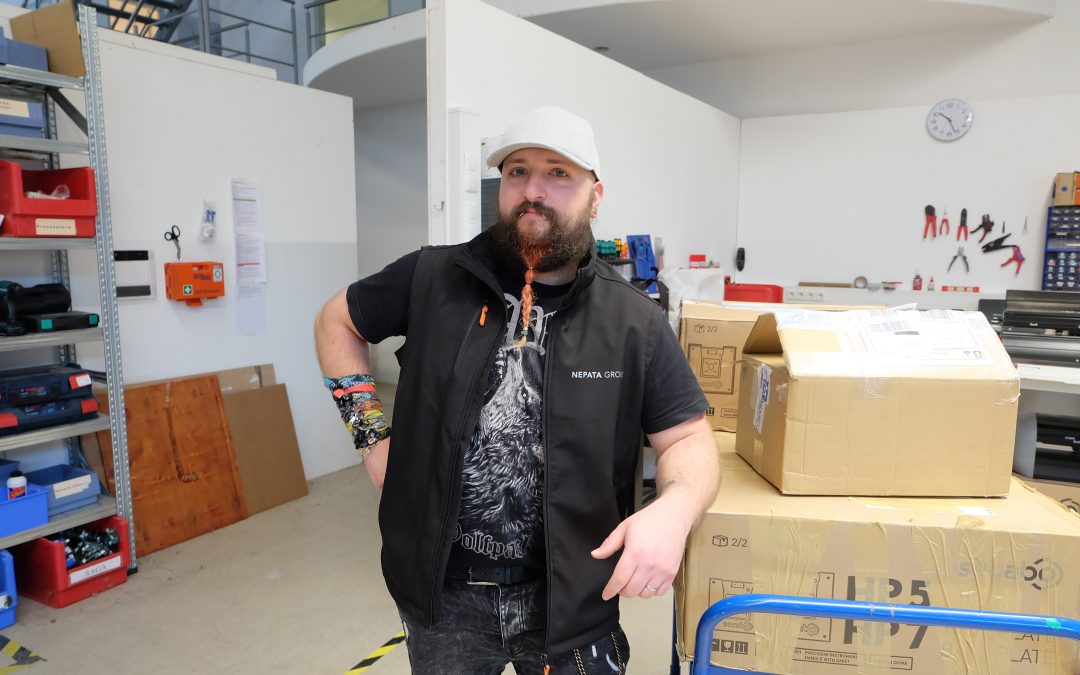 The employees of the Nepata Group: Our application engineer Ääd